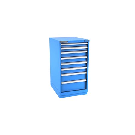 CHAMPION TOOL STORAGE Modular Drawer Cabinet, 8 Drawer, Blue, Steel, 22 in W x 28-1/2 in D x 41-3/4 in H N18000801ILCFTB-BB